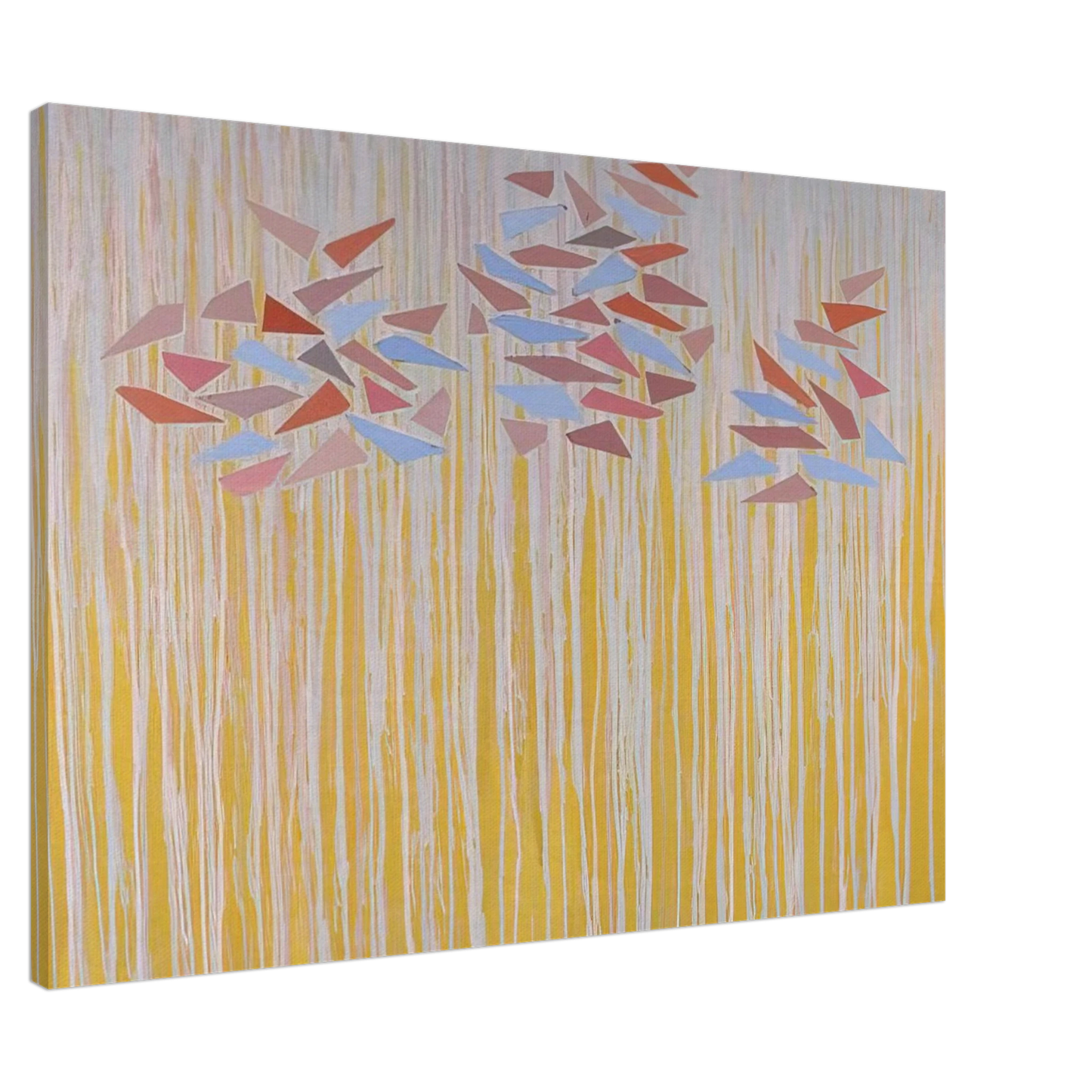 Robert Goodnough - Vari-color gold - 1976 Canvas - 20x30 cm / 8x12 inches-canvas