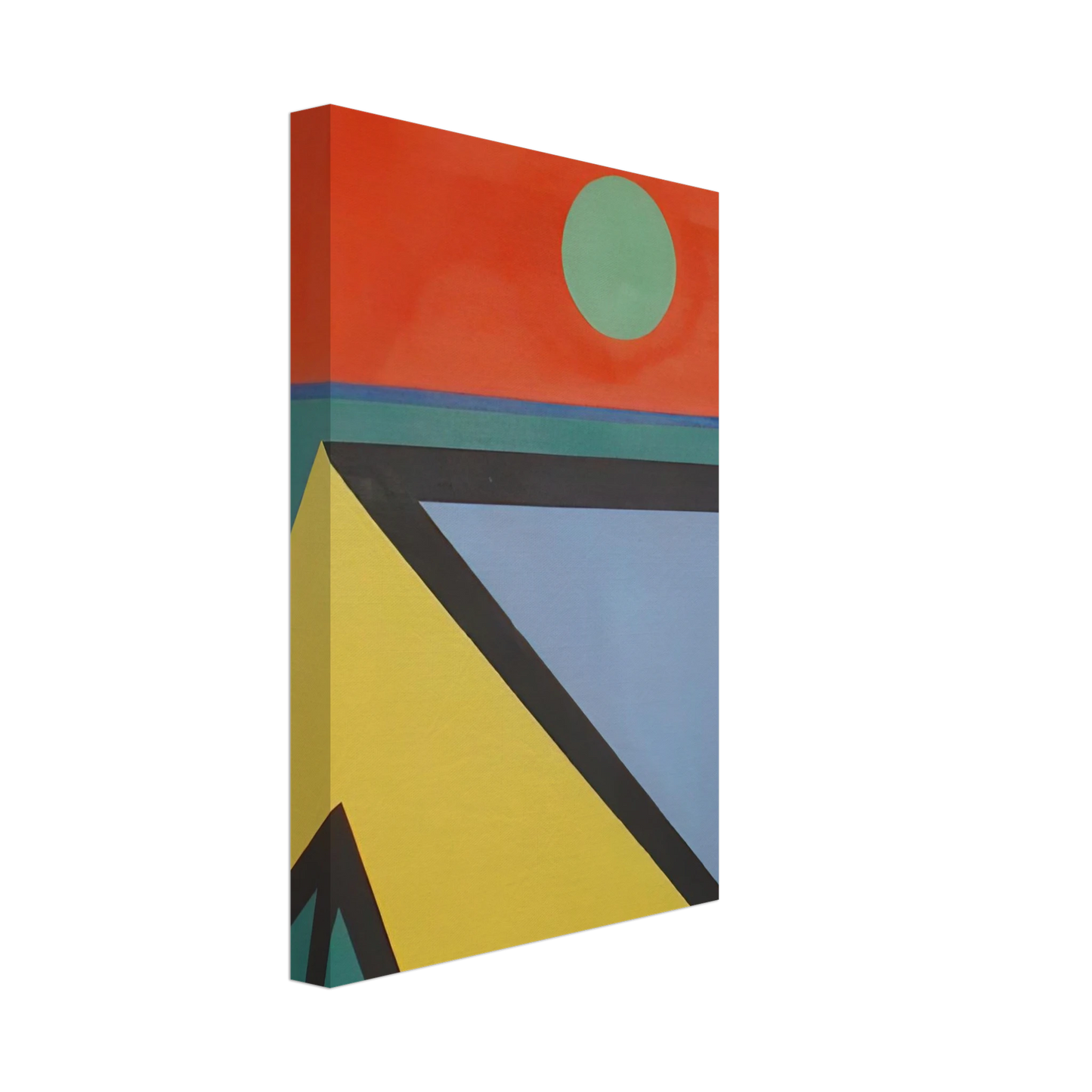 Ronnie Landfield - Untitled - 1965 Canvas - 40x60 cm / 16x24 inches-canvas