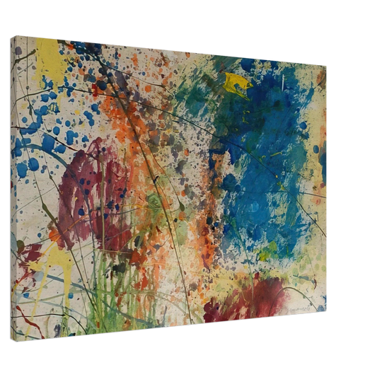 Taro Yamamoto - UNTITLED 1974 Canvas - 20x30 cm / 8x12 inches-canvas