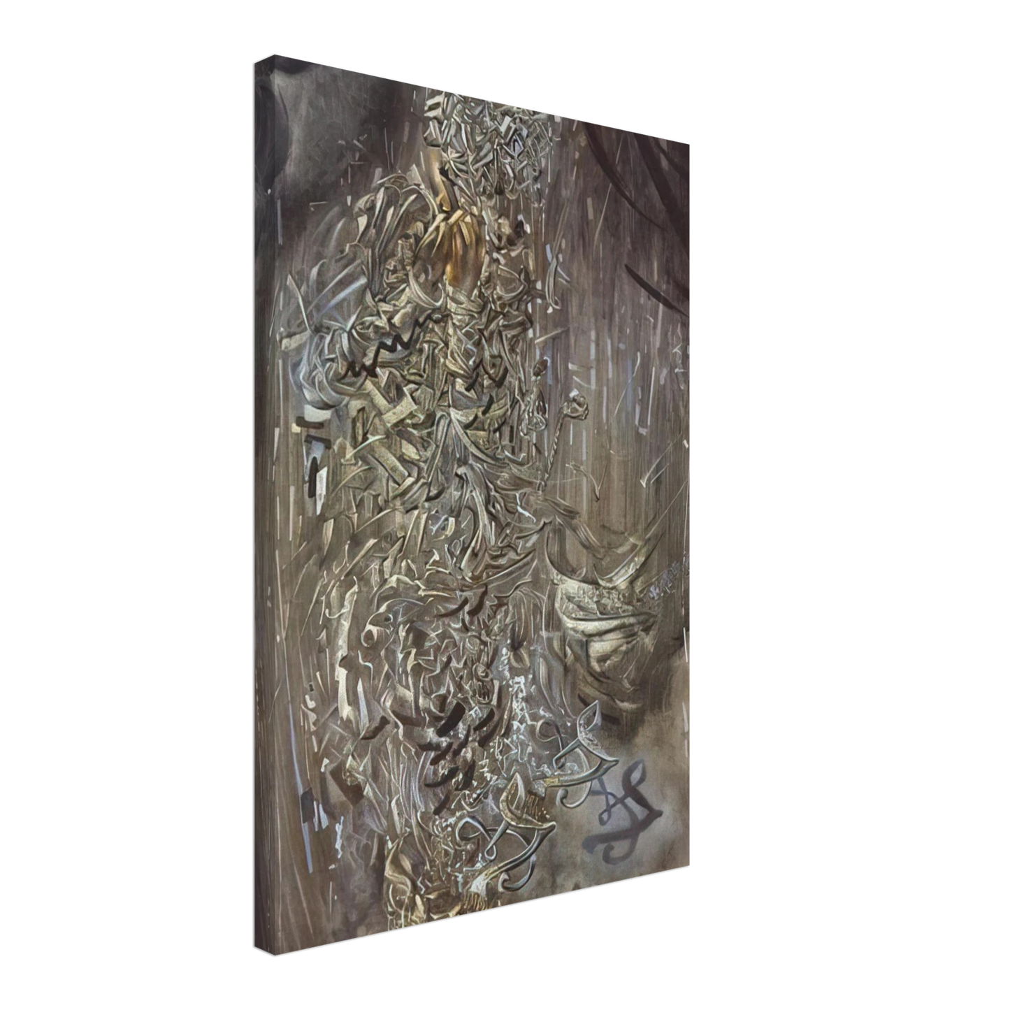 Salvador Dali - SAINT SURROUNDED BY THREE PI MESONS Canvas - 40x60 cm / 16x24 inches-canvas