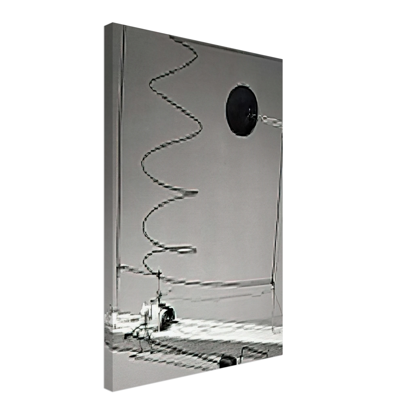 Alexander Calder - CRANK DRIVEN MOBILE 1932 Canvas - 40x60 cm / 16x24 inches-canvas
