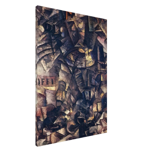 Carlo Carra - GALLERIA IN MILAN Canvas - 20x30 cm / 8x12 inches-canvas