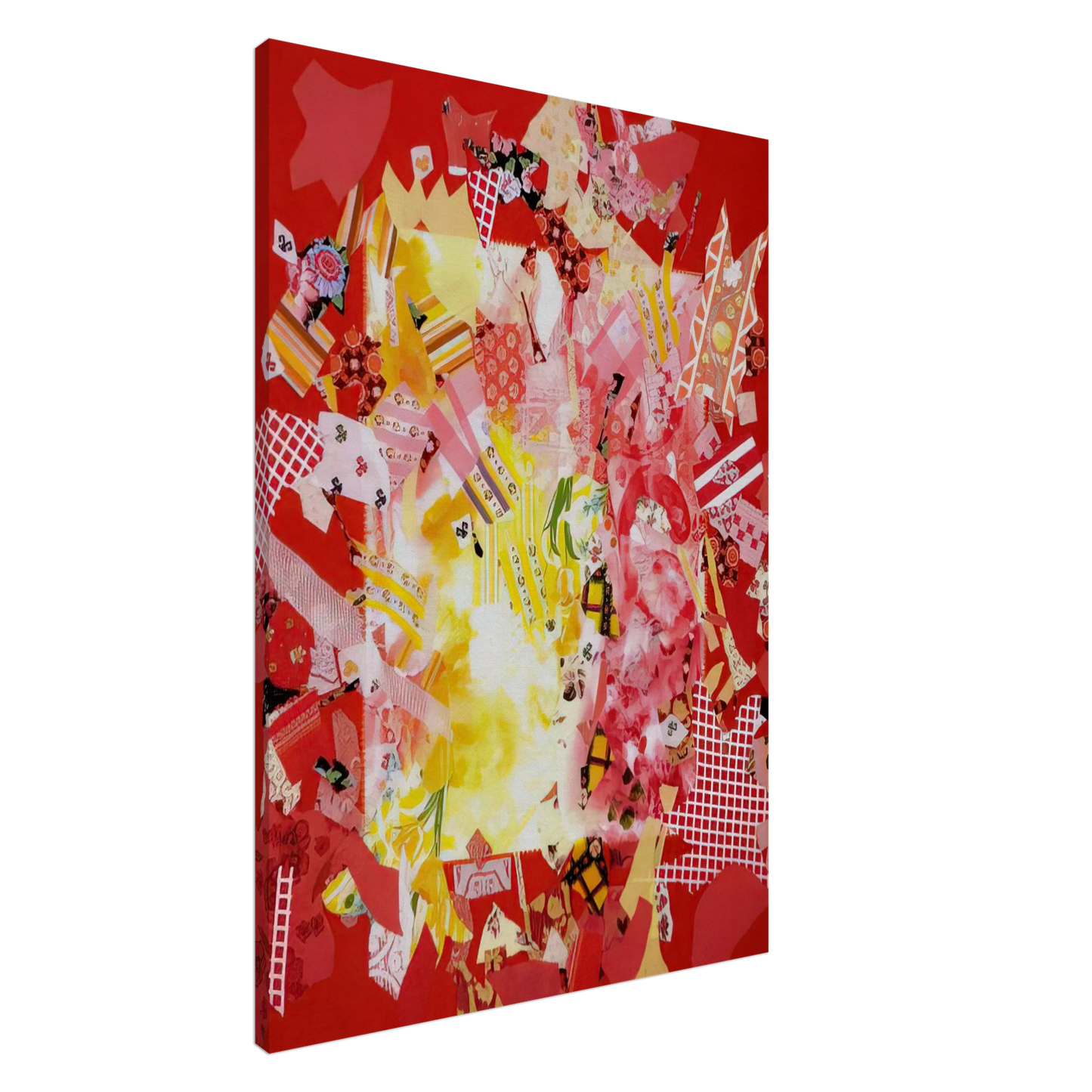 Miriam Schapiro - Explode - 1972 Canvas - 20x30 cm / 8x12 inches-canvas