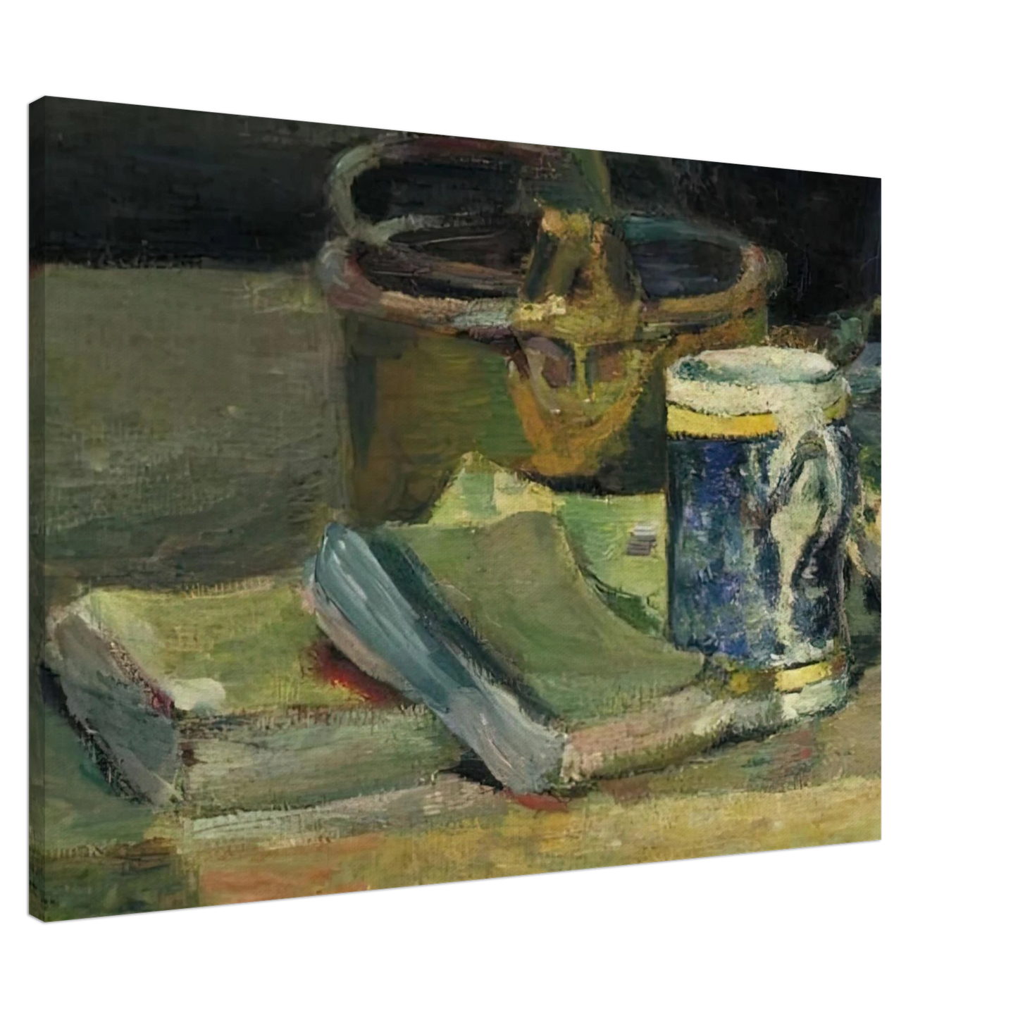 Henri Matisse - STILL LIFE WITH BOOKS 1895 Canvas - 20x30 cm / 8x12 inches-canvas