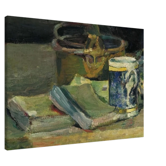 Henri Matisse - STILL LIFE WITH BOOKS 1895 Canvas - 20x30 cm / 8x12 inches-canvas