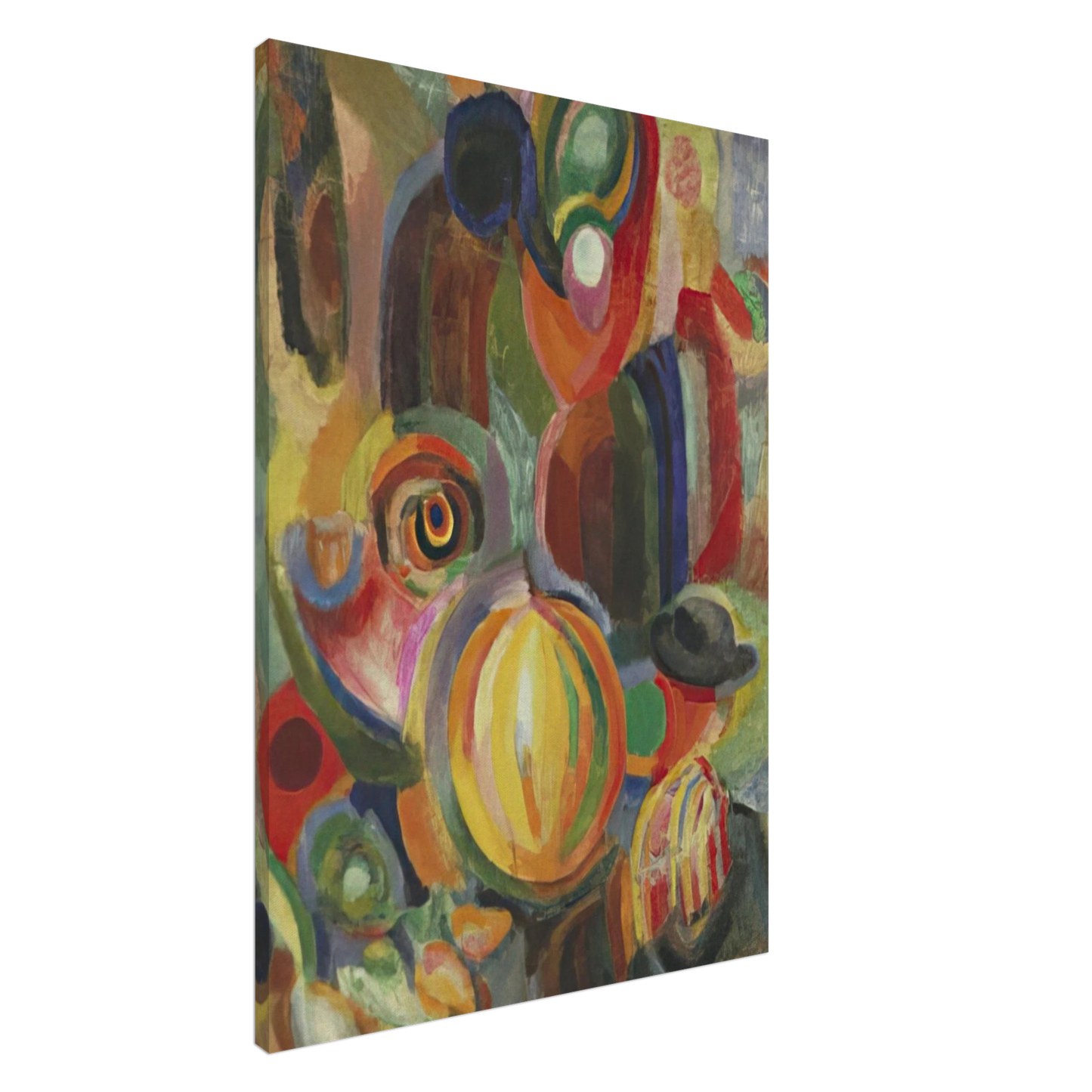 Sonia Delaunay - PORTUGUESE MARKET 1915 Canvas - 20x30 cm / 8x12 inches-canvas