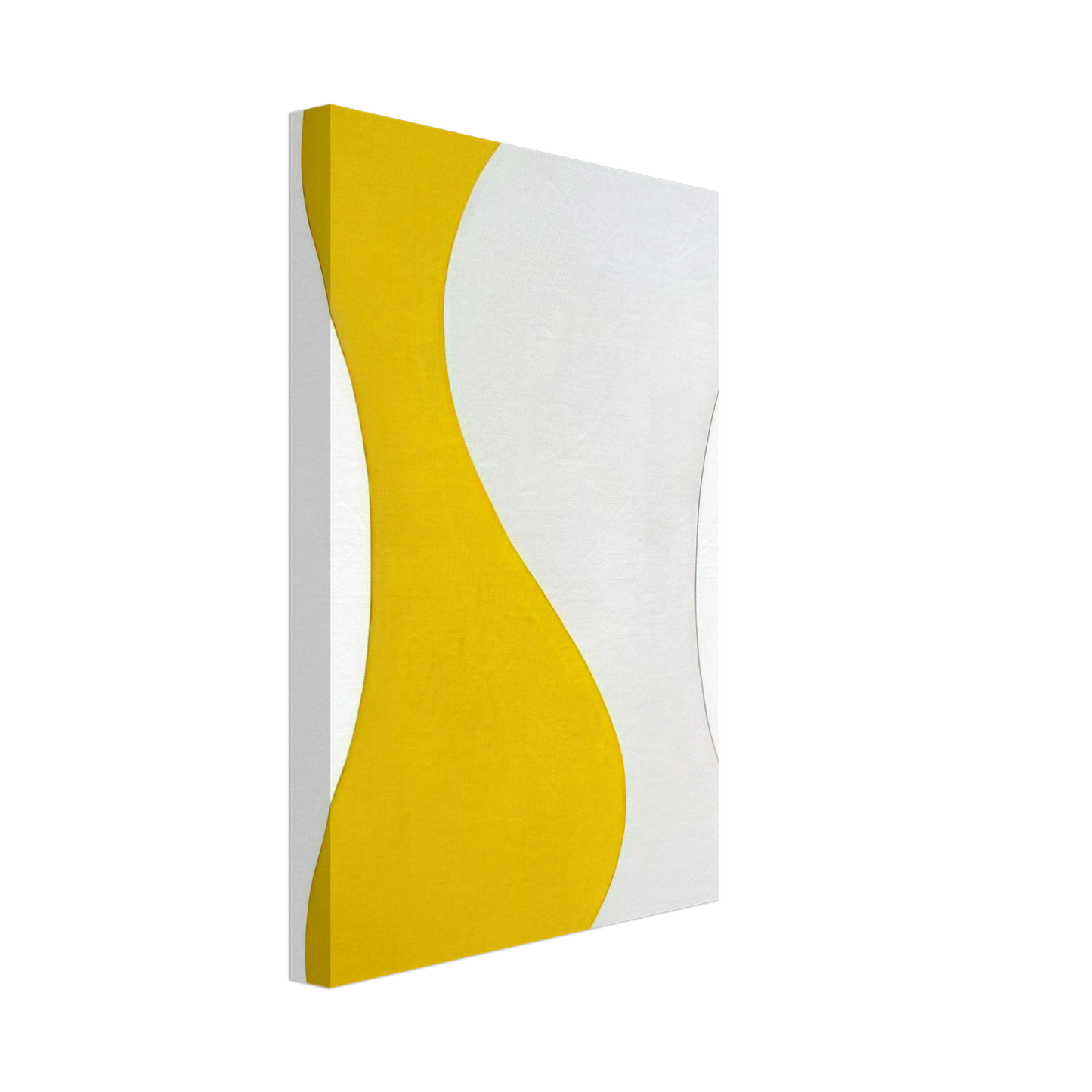 Leon Polk Smith - Yellow White [Sun] - 1959 Canvas - 40x60 cm / 16x24 inches-canvas