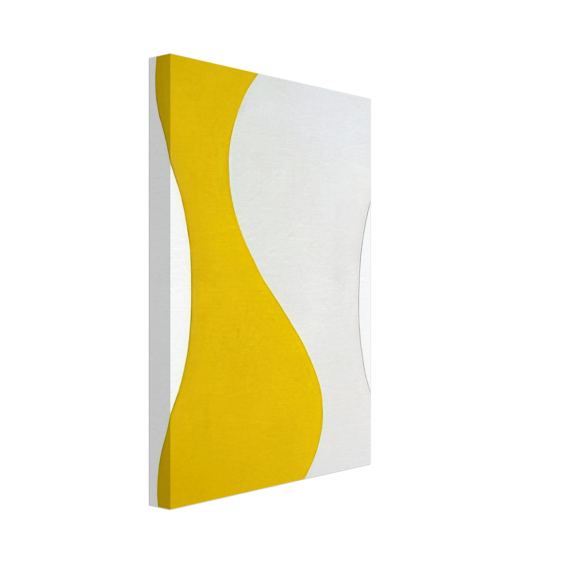 Leon Polk Smith - Yellow White [Sun] - 1959 Canvas - 40x60 cm / 16x24 inches-canvas