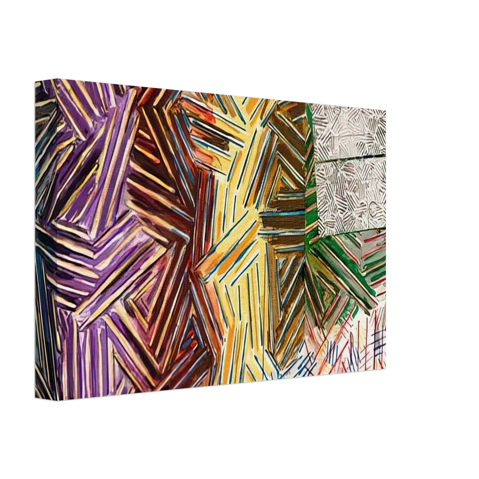 Jasper Johns - BETWEEN THE CLOCK AND THE BED 1989 0 Canvas - 70x100 cm / 28x40 inches-canvas