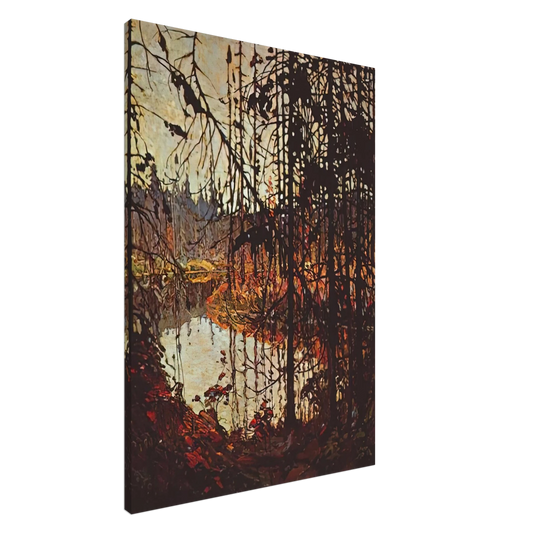 Tom Thomson - NORTHERN RIVER 1915 Canvas - 20x30 cm / 8x12 inches-canvas