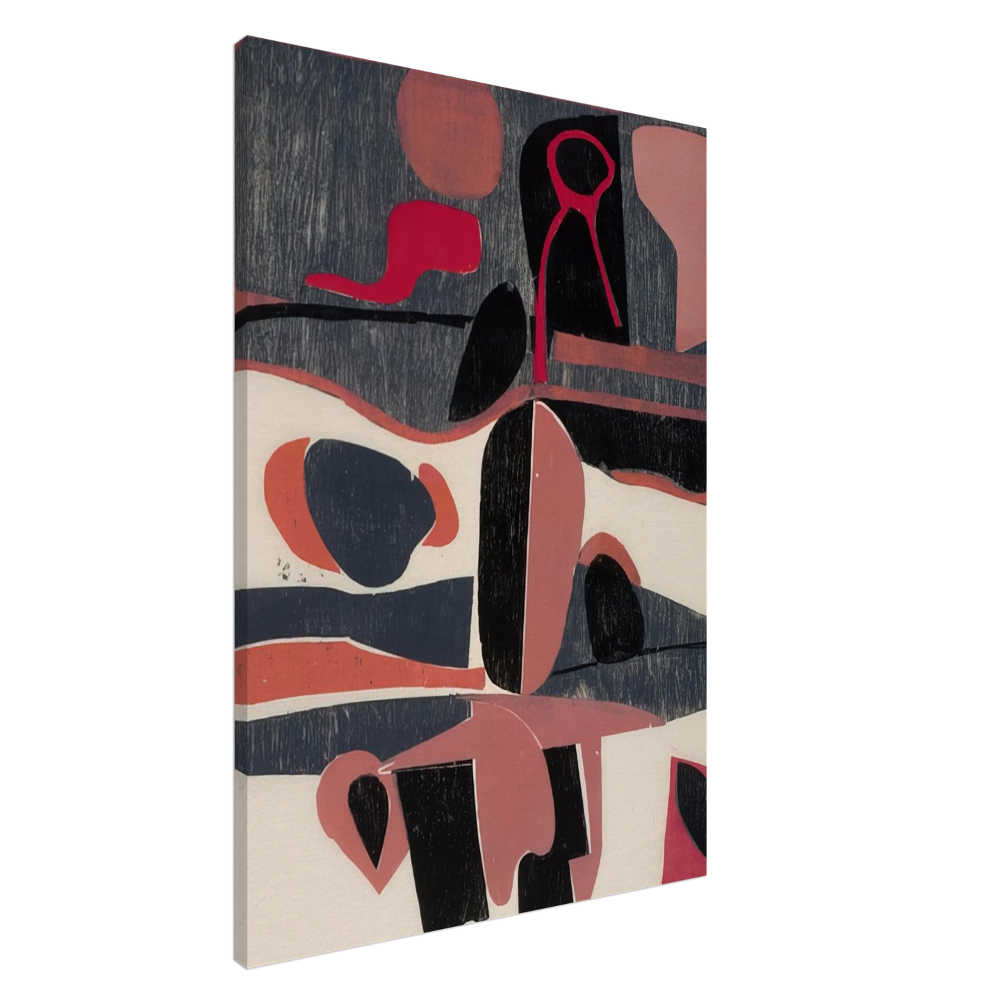 Will Barnet - Province by the Sea - 1959 United States Canvas - 20x30 cm / 8x12 inches-canvas