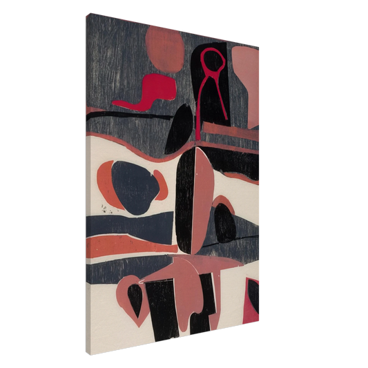 Will Barnet - Province by the Sea - 1959 United States Canvas - 20x30 cm / 8x12 inches-canvas