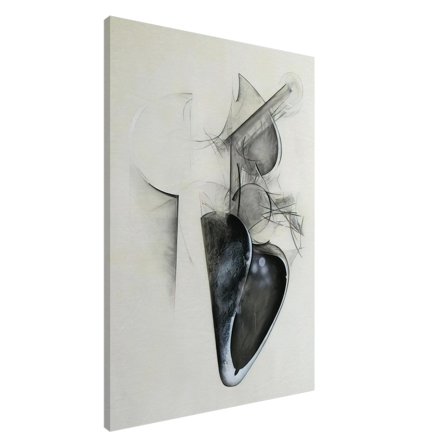 Jay DeFeo - Jay DeFeo/BIG/Untitled Shoetree series Canvas - 20x30 cm / 8x12 inches-canvas