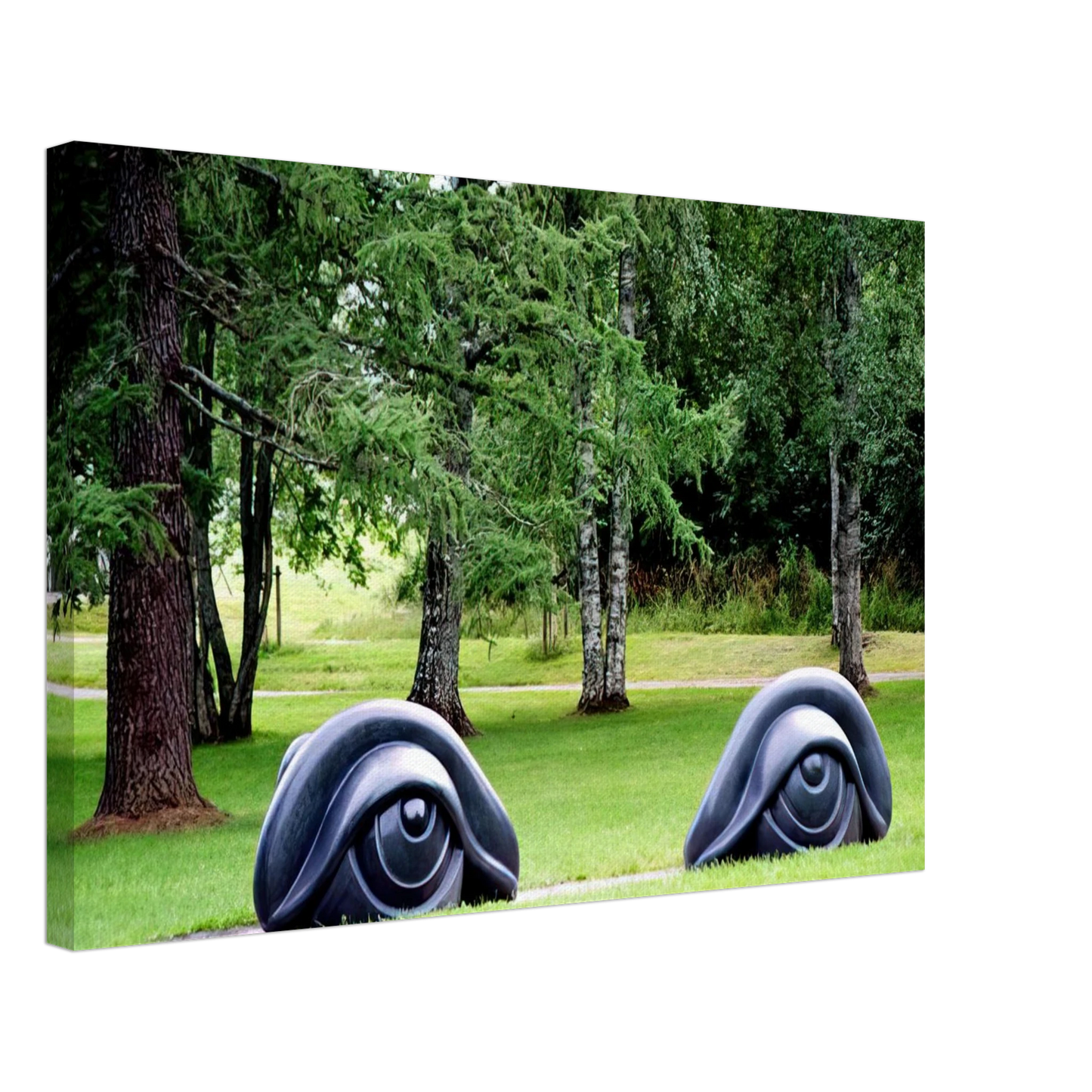 Louise Bourgeois - EYE BENCHES II 1997 Canvas - 70x100 cm / 28x40 inches-canvas