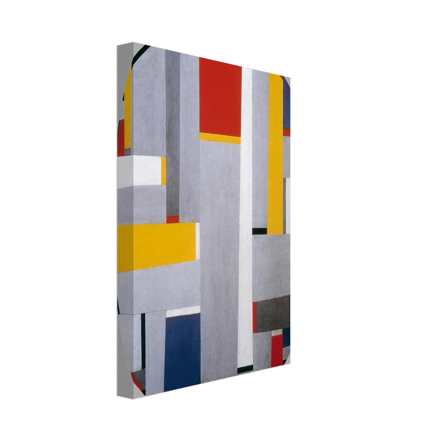 Fritz Glarner - Relational Painting, Tondo #36 - 1955 Canvas - 40x60 cm / 16x24 inches-canvas