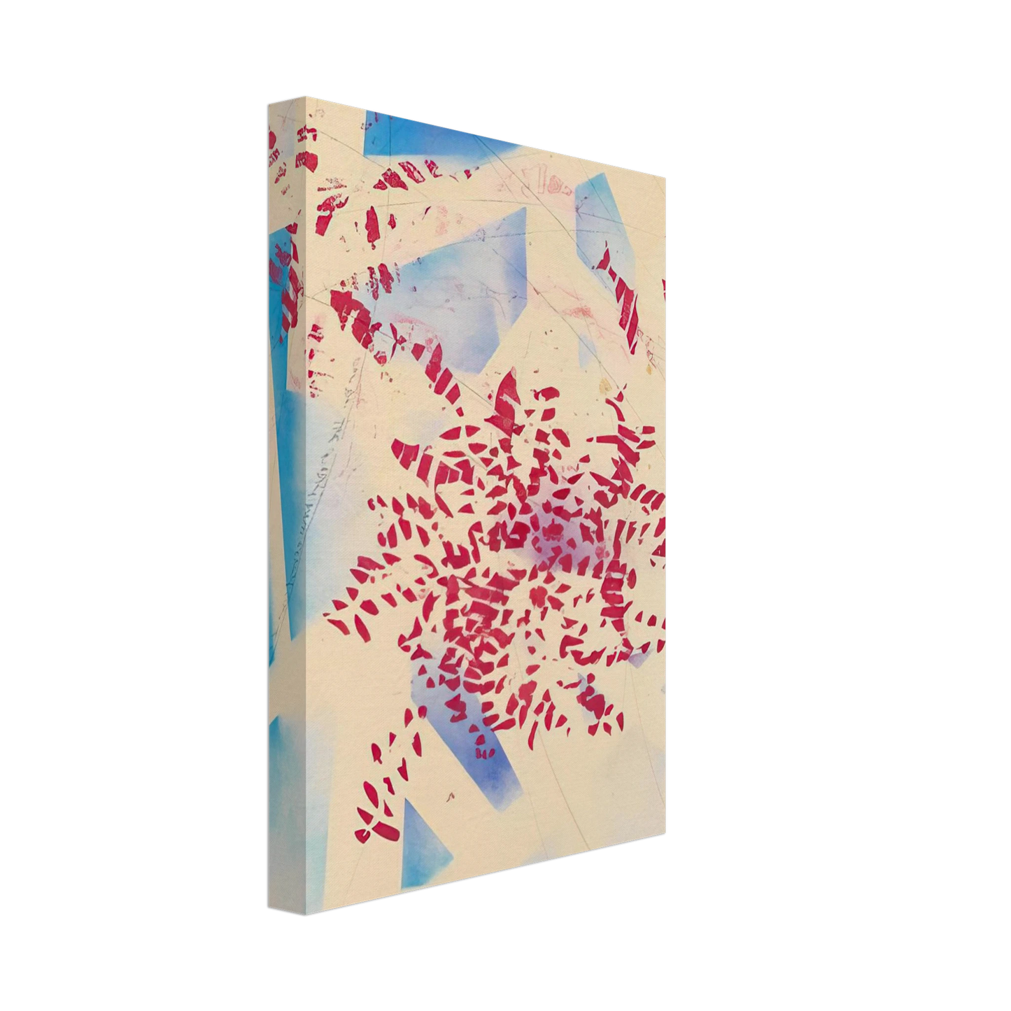 Alighiero Boetti - UNO DEI TRE QUADRI MUTI SENZA SCRITTURA 1988 Canvas - 40x60 cm / 16x24 inches-canvas