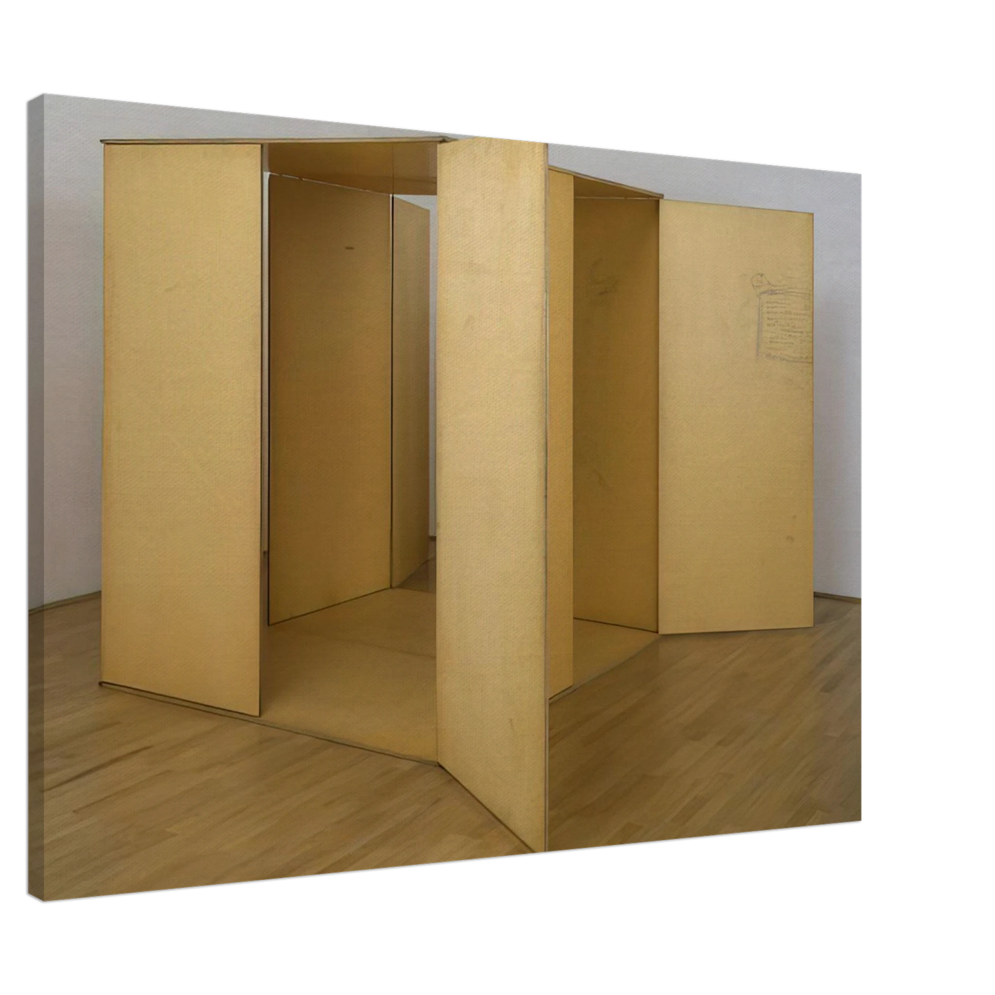 Charlotte Posenenske - Prototype for Revolving Vane - 1968 Canvas - 20x30 cm / 8x12 inches-canvas