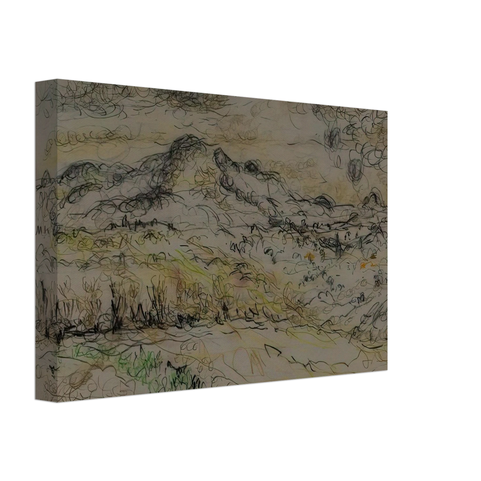 Ivan Albright - ROAD AUGSBURG TO MUNICH GERMANY 1975 Canvas - 70x100 cm / 28x40 inches-canvas