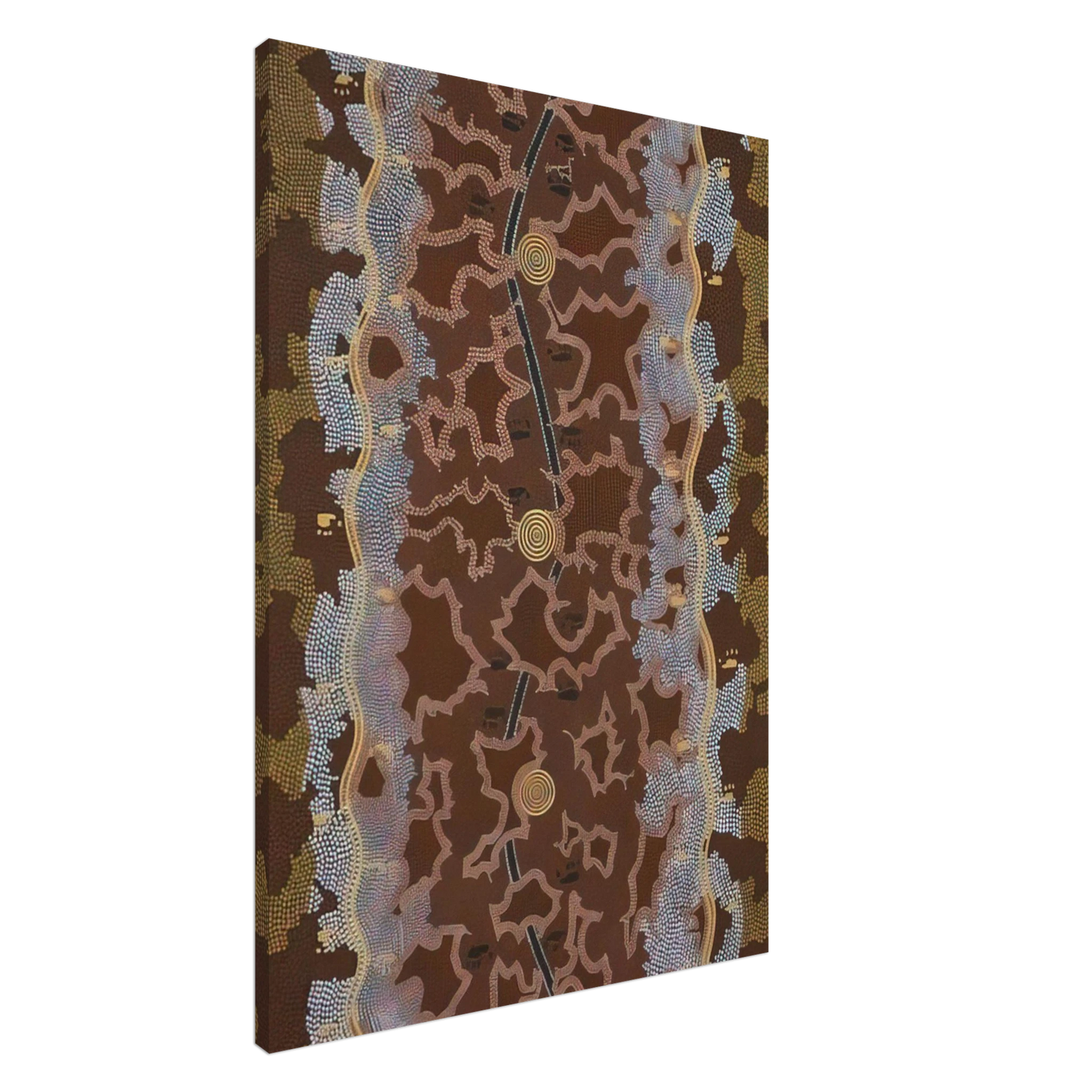 Clifford Possum Tjapaltjarri - Possum Dreaming at Napperby - 1979 Canvas - 20x30 cm / 8x12 inches-canvas