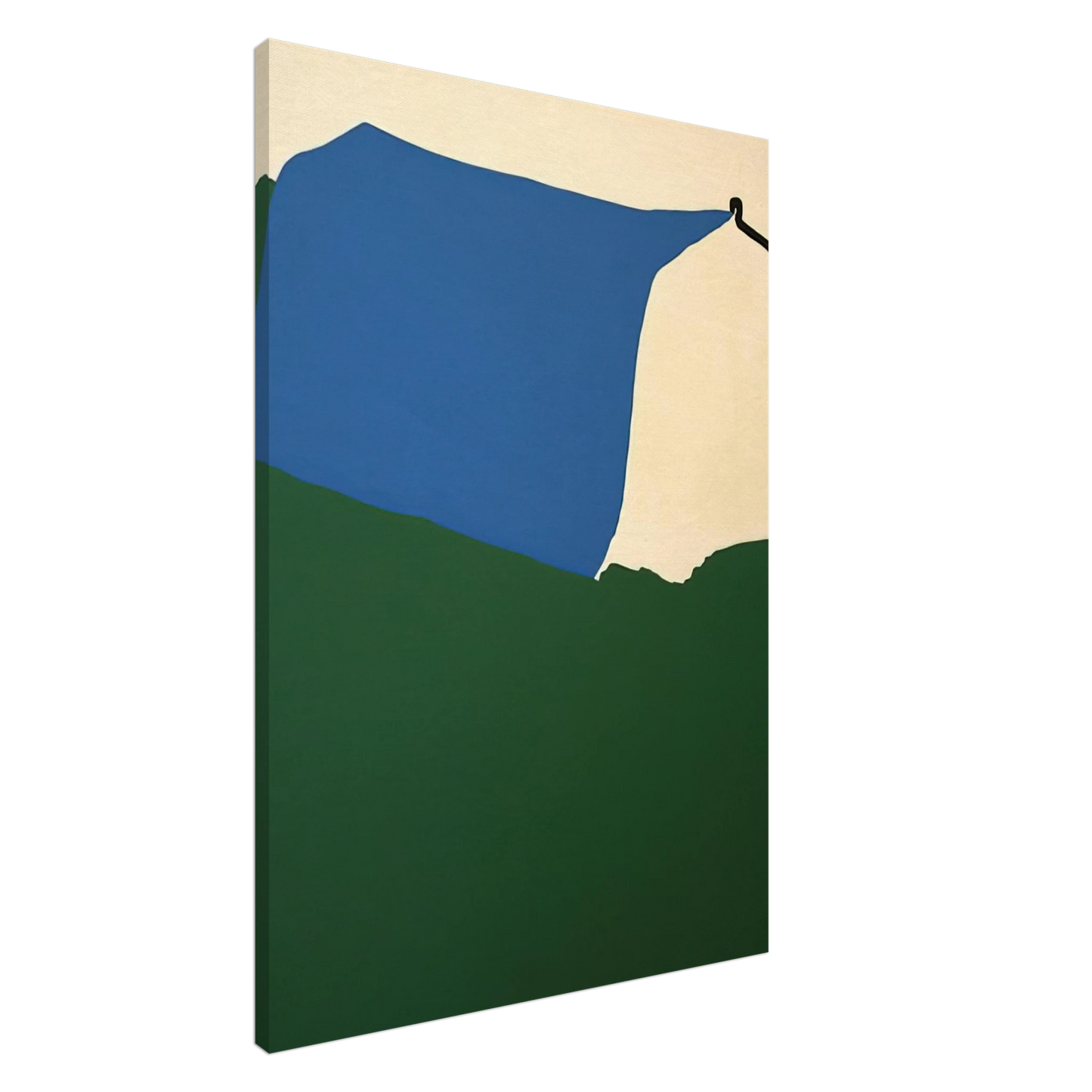 Ralston Crawford - Camping II - 1970 Canvas - 20x30 cm / 8x12 inches-canvas