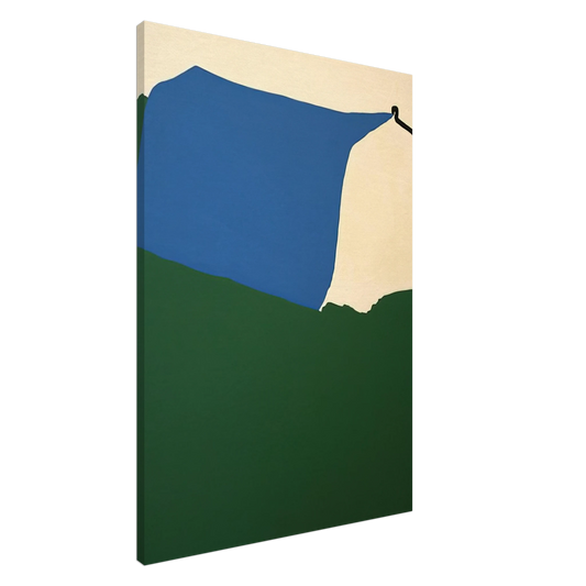 Ralston Crawford - Camping II - 1970 Canvas - 20x30 cm / 8x12 inches-canvas