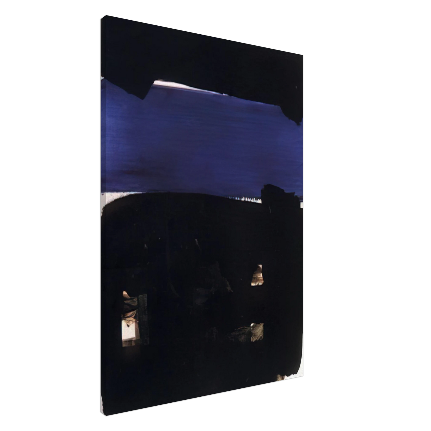 Pierre Soulages - Peinture 23 Mai 1969 - 1969 Canvas - 20x30 cm / 8x12 inches-canvas