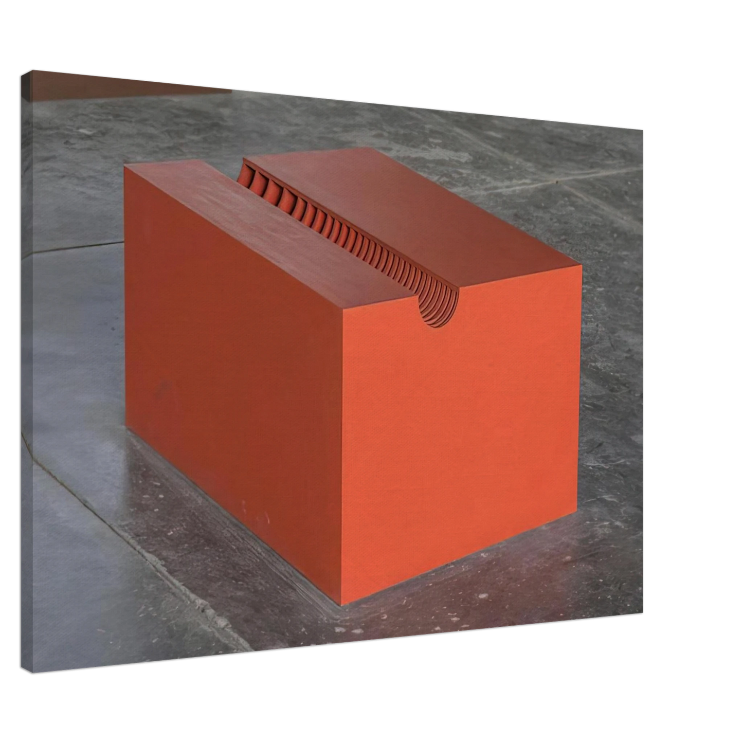 Donald Judd - Untitled The Block - 1963 Canvas - 20x30 cm / 8x12 inches-canvas