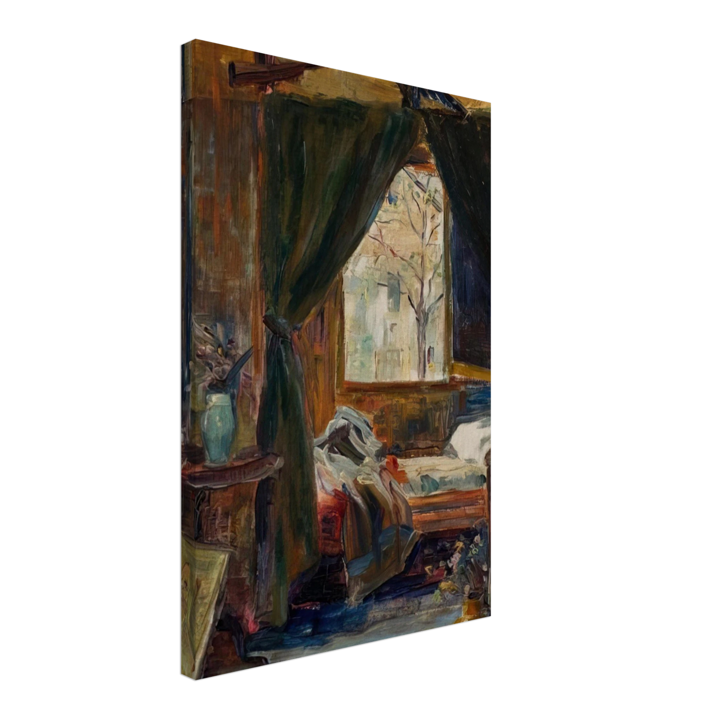 Tarsila do Amaral - Interior of the Atelier De Auteuil Canvas - 70x100 cm / 28x40 inches-canvas