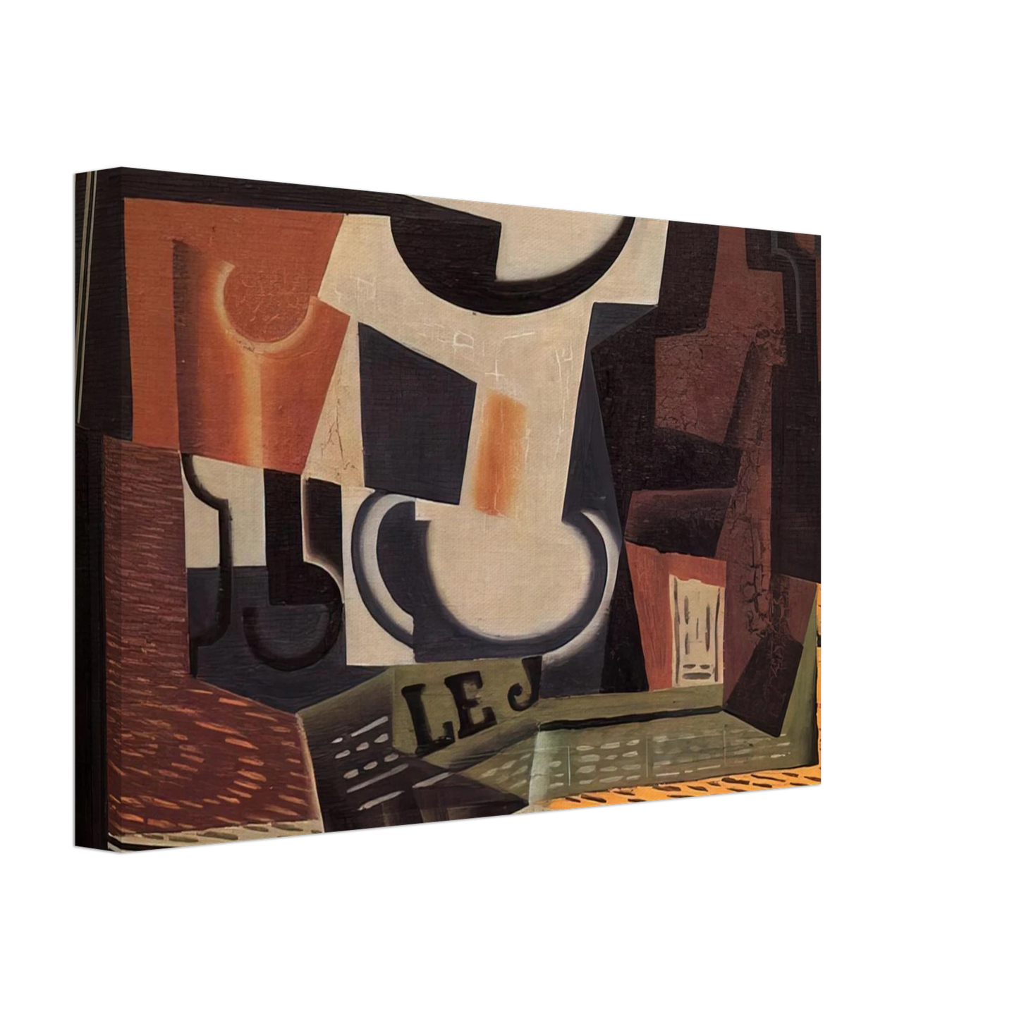 Juan Gris - STILL LIFE WITH FRUIT BOWL 1918 Canvas - 40x60 cm / 16x24 inches-canvas