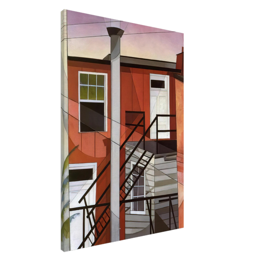 Charles Demuth - Modern Conveniences - 1921 Canvas - 20x30 cm / 8x12 inches-canvas