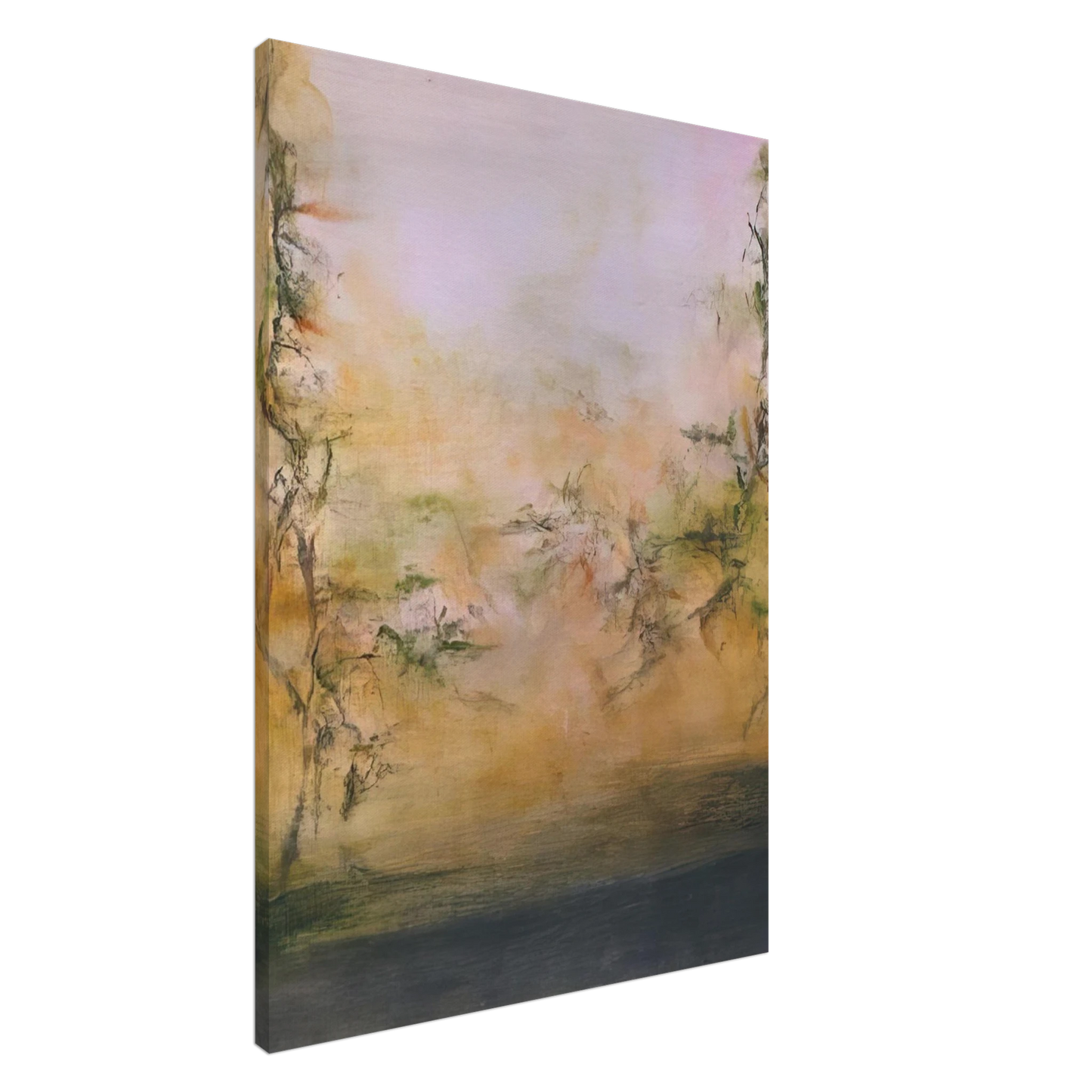 Zao Wou-Ki - 25 5 2001 2001 Canvas - 20x30 cm / 8x12 inches-canvas