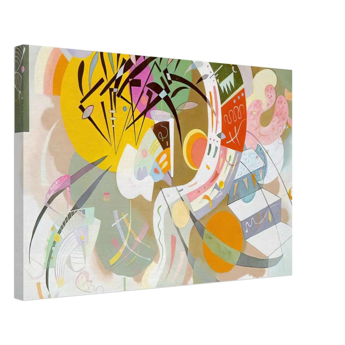 Wassily Kandinsky - DOMINANT CURVE 1936 Canvas - 40x60 cm / 16x24 inches-canvas