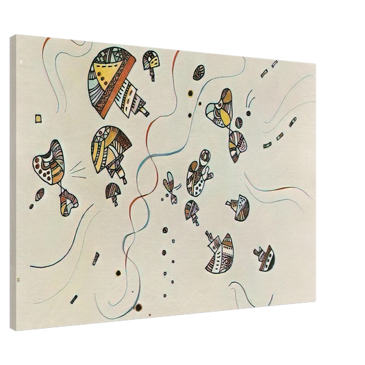 Wassily Kandinsky - LAST WATERCOLOUR 1944 Canvas - 20x30 cm / 8x12 inches-canvas
