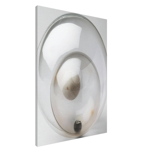 Bruno Munari - Double Spheres Object - 1963 Canvas - 20x30 cm / 8x12 inches-canvas