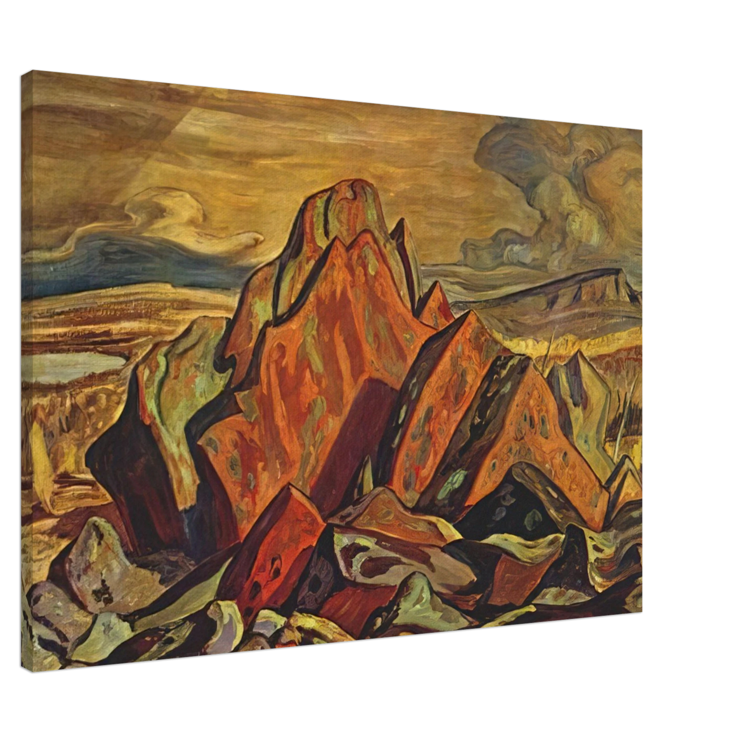 A.Y. Jackson - Hills at Great Bear Lake - 1953 Canvas - 20x30 cm / 8x12 inches-canvas