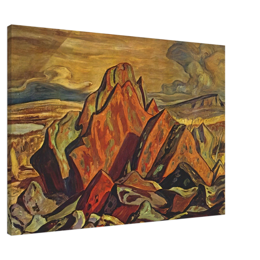 A.Y. Jackson - Hills at Great Bear Lake - 1953 Canvas - 20x30 cm / 8x12 inches-canvas