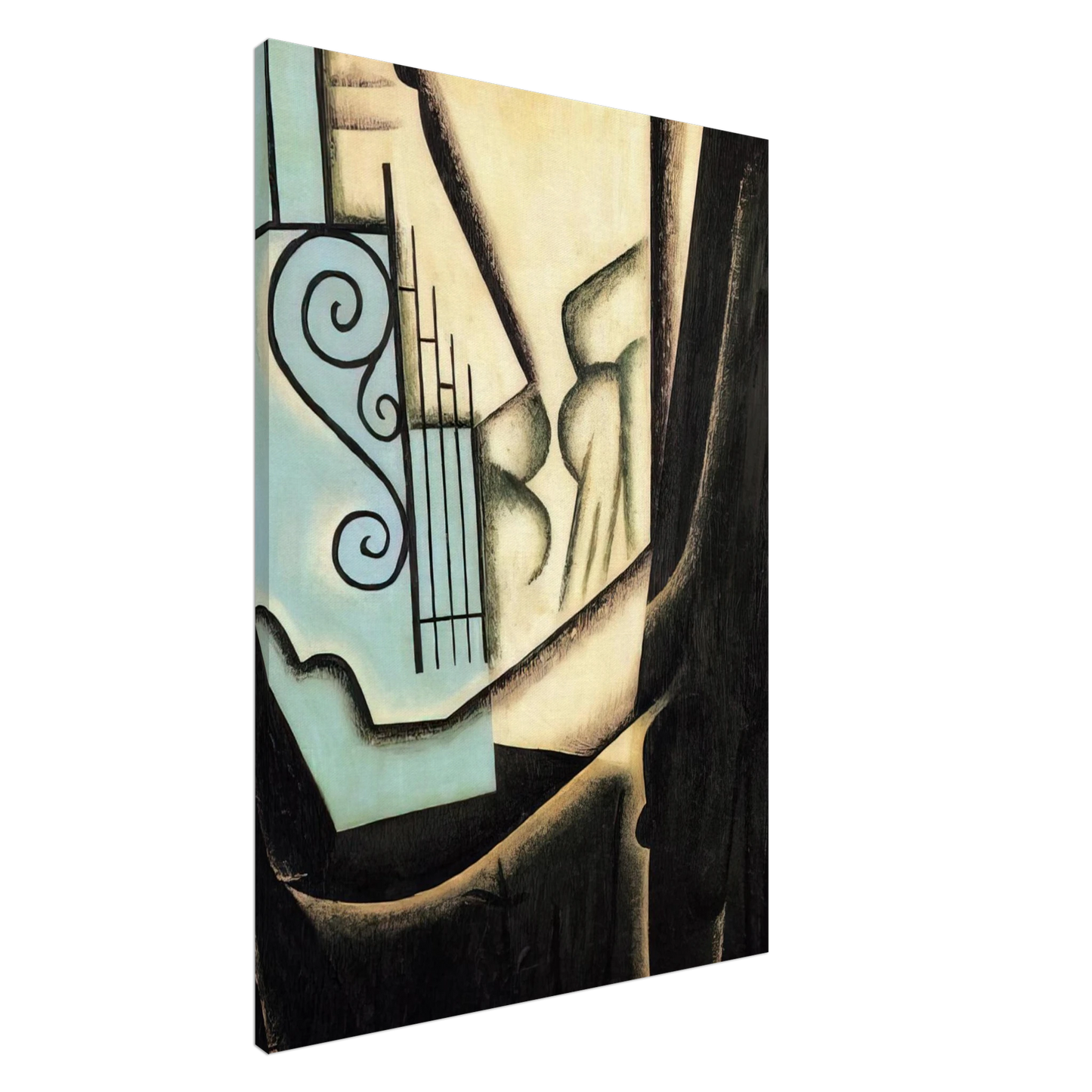 Juan Gris - THE GARDEN 1916 Canvas - 20x30 cm / 8x12 inches-canvas