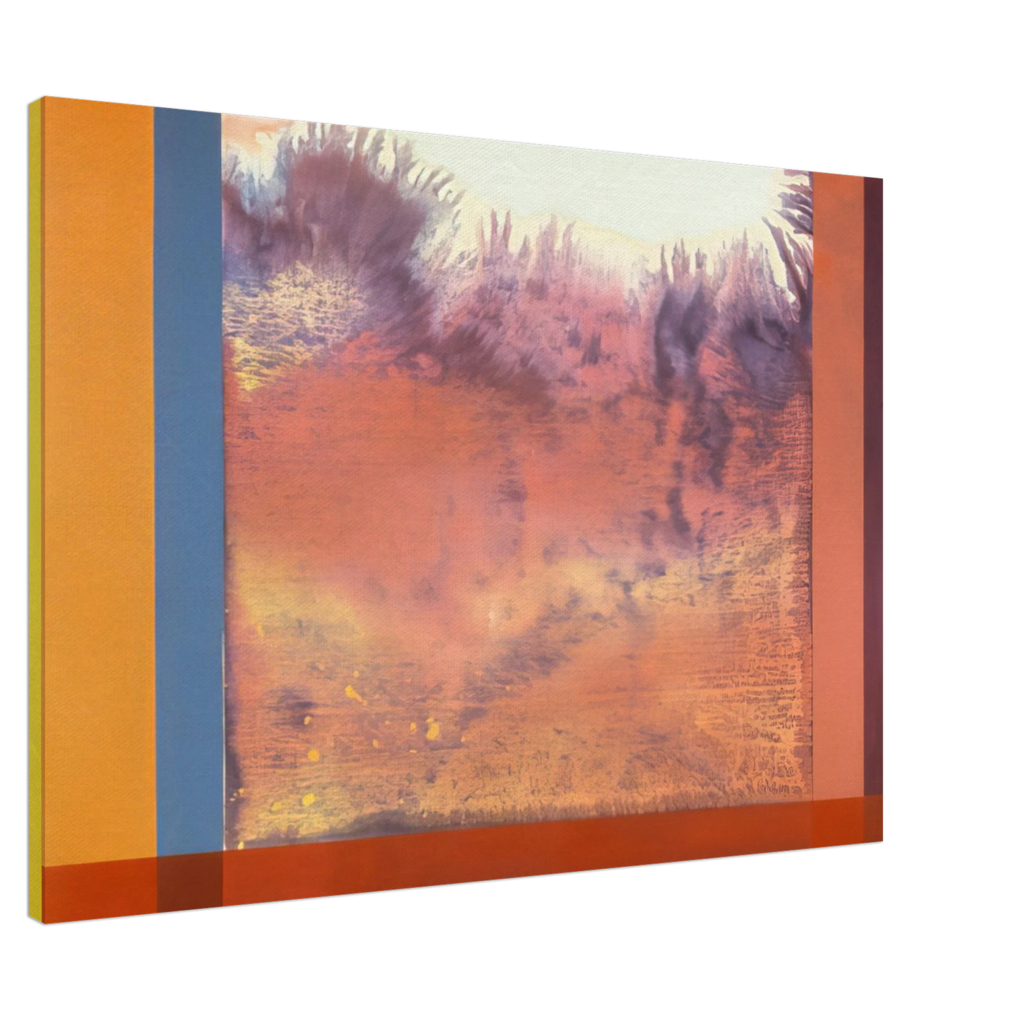 Ronnie Landfield - Jacob In The Wilderness - 1986 Canvas - 20x30 cm / 8x12 inches-canvas