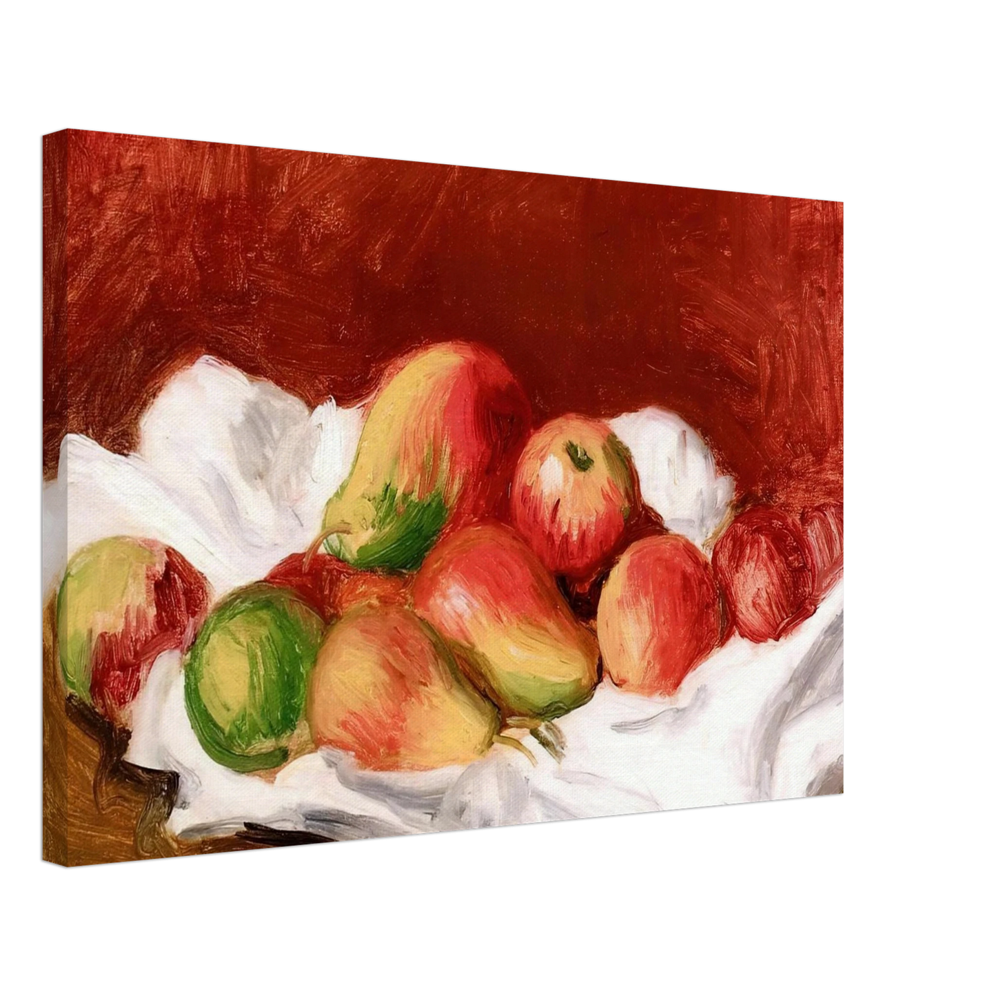 Pierre-Auguste Renoir - Pears and Apples Canvas - 70x100 cm / 28x40 inches-canvas