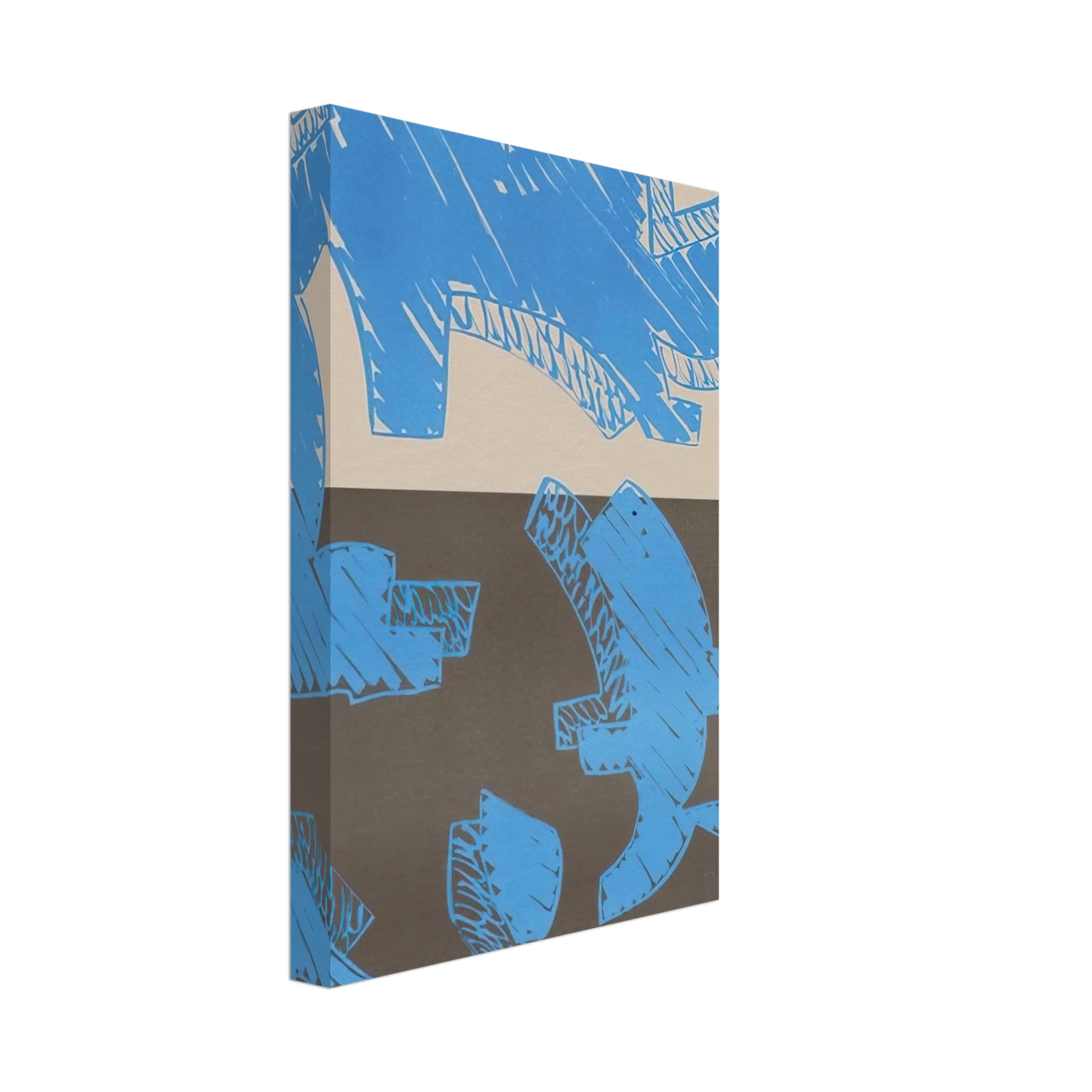 Carla Accardi - Blu - 2000 Canvas - 40x60 cm / 16x24 inches-canvas