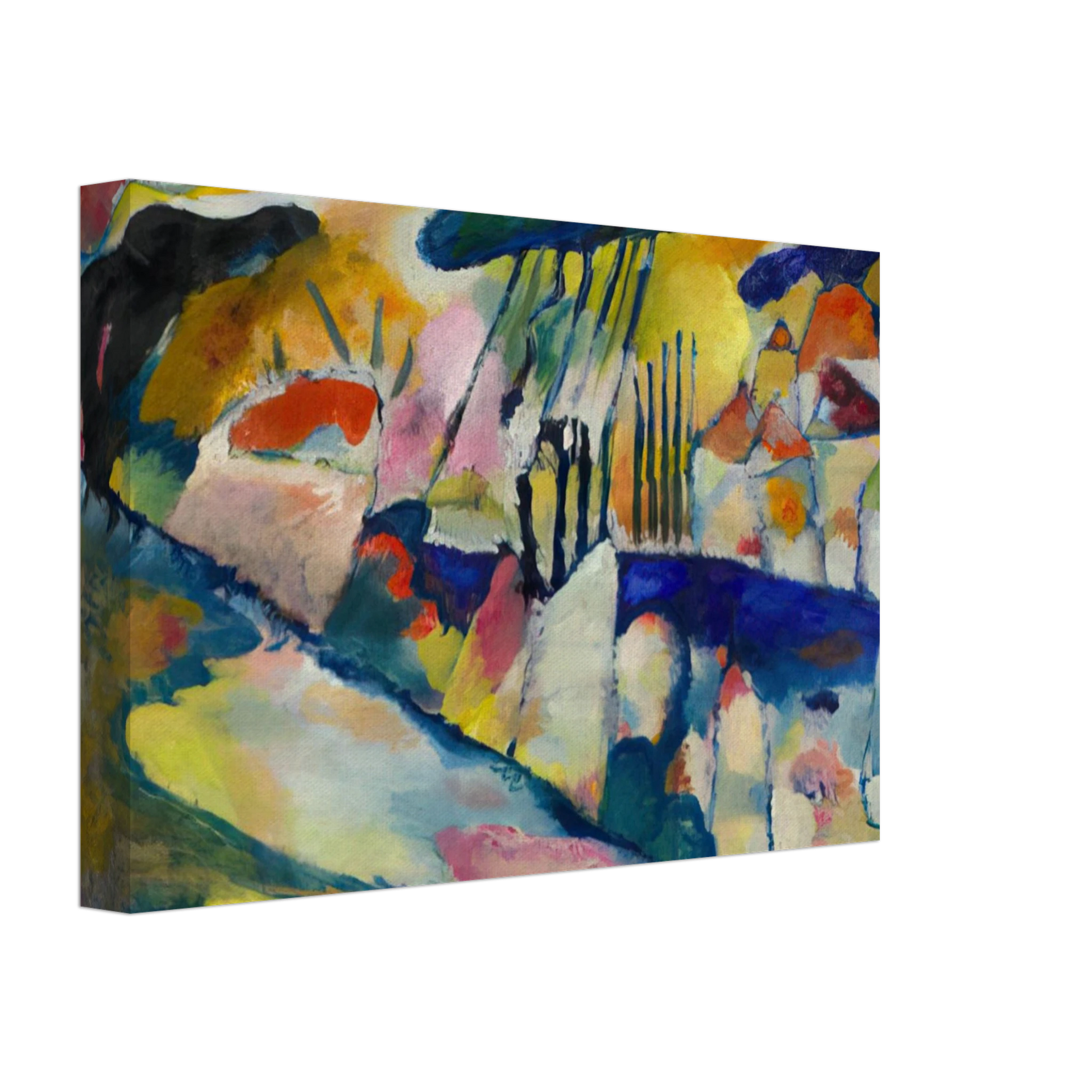 Wassily Kandinsky - LANDSCAPE WITH RAIN 1913 Canvas - 40x60 cm / 16x24 inches-canvas