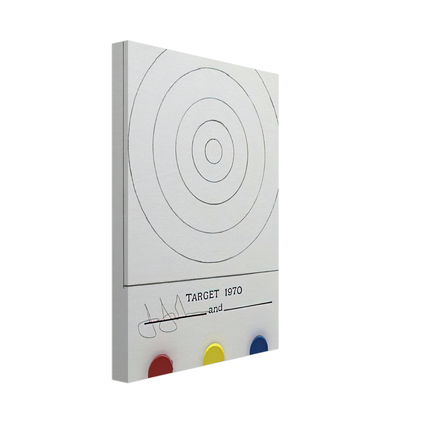 Jasper Johns - TARGET ULAE 89 Canvas - 70x100 cm / 28x40 inches-canvas