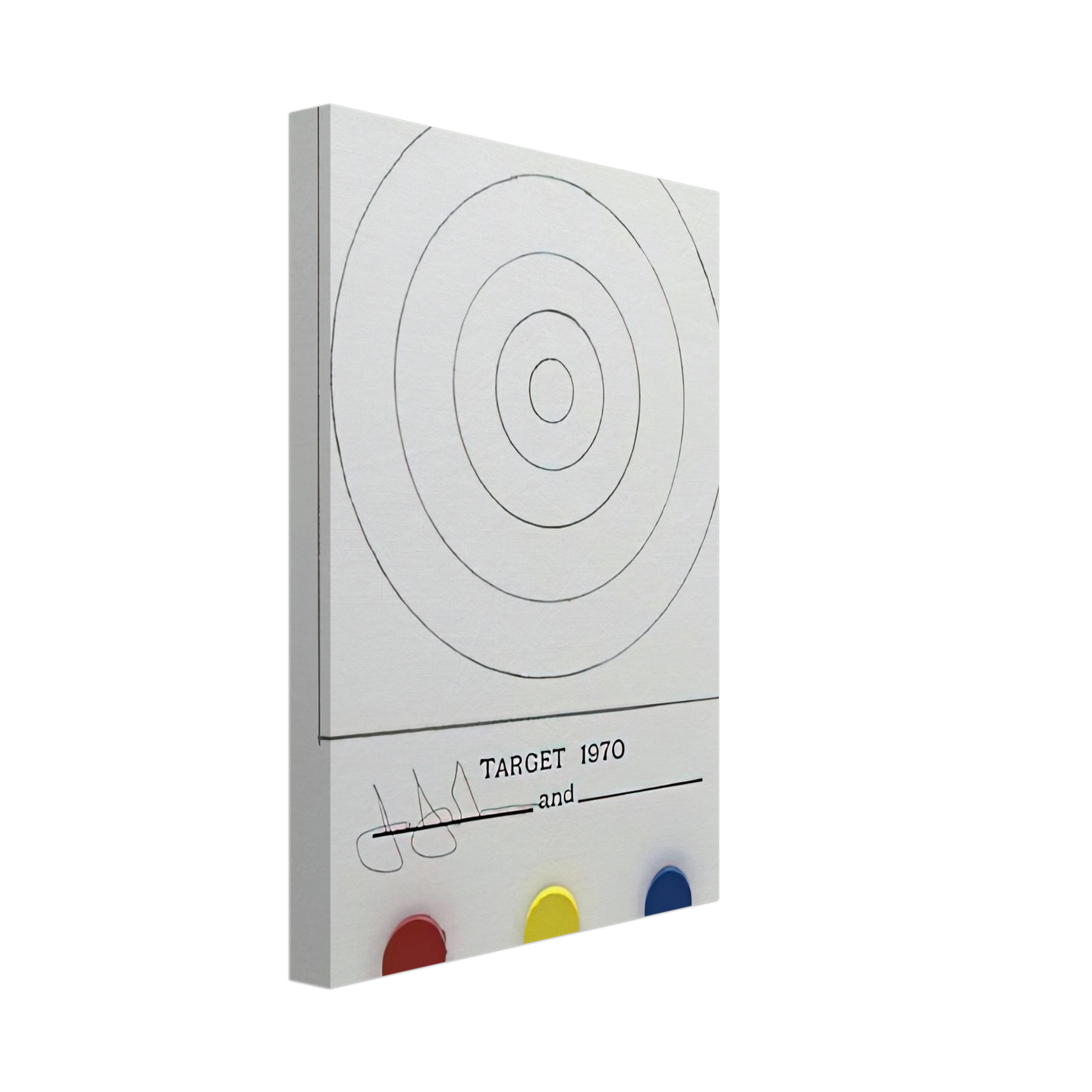 Jasper Johns - TARGET ULAE 89 Canvas - 70x100 cm / 28x40 inches-canvas