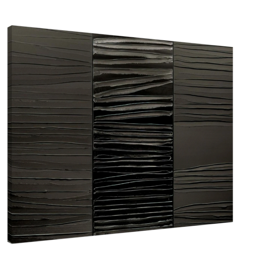 Pierre Soulages - Peinture 227 x 306 cm, 2 Mars 2009 - 2009 Canvas - 20x30 cm / 8x12 inches-canvas