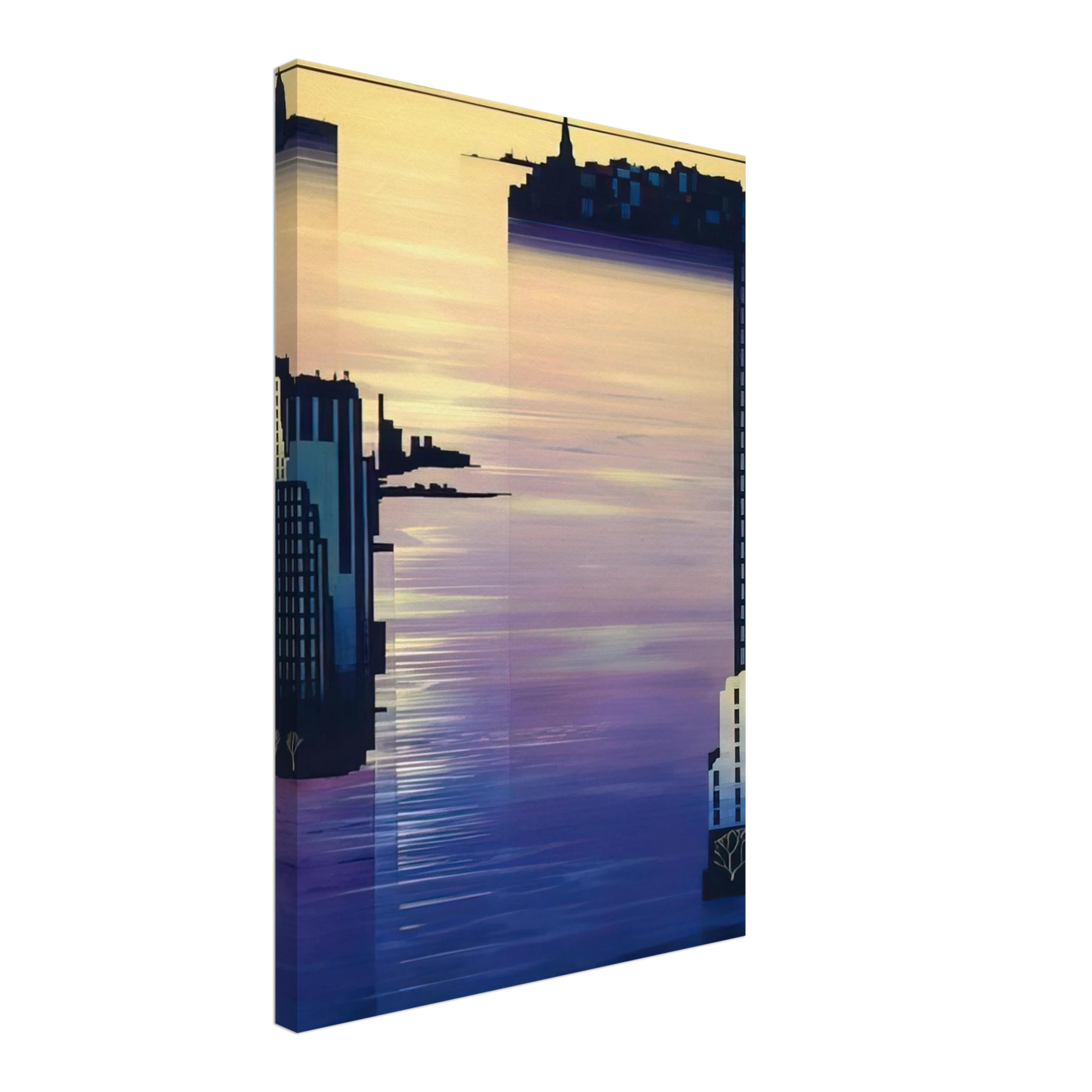 Eyvind Earle - East River Canvas - 40x60 cm / 16x24 inches-canvas