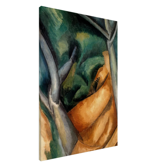 Raoul Dufy - TREES AT ESTAQUE 1908 Canvas - 20x30 cm / 8x12 inches-canvas