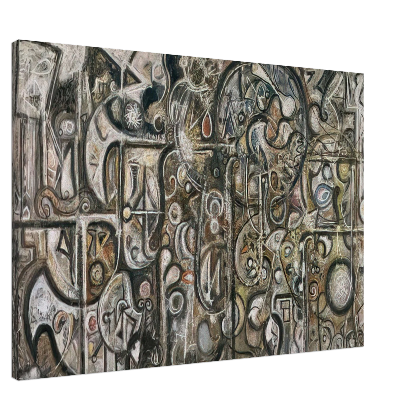 Richard Pousette-Dart - Symphony No. 1, The Transcendental Canvas - 20x30 cm / 8x12 inches-canvas