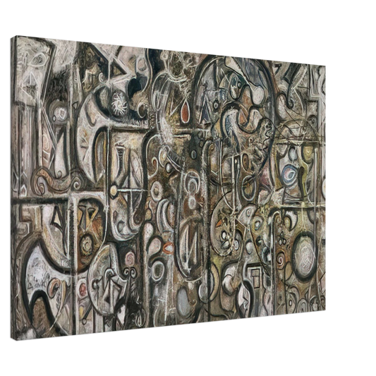 Richard Pousette-Dart - Symphony No. 1, The Transcendental Canvas - 20x30 cm / 8x12 inches-canvas