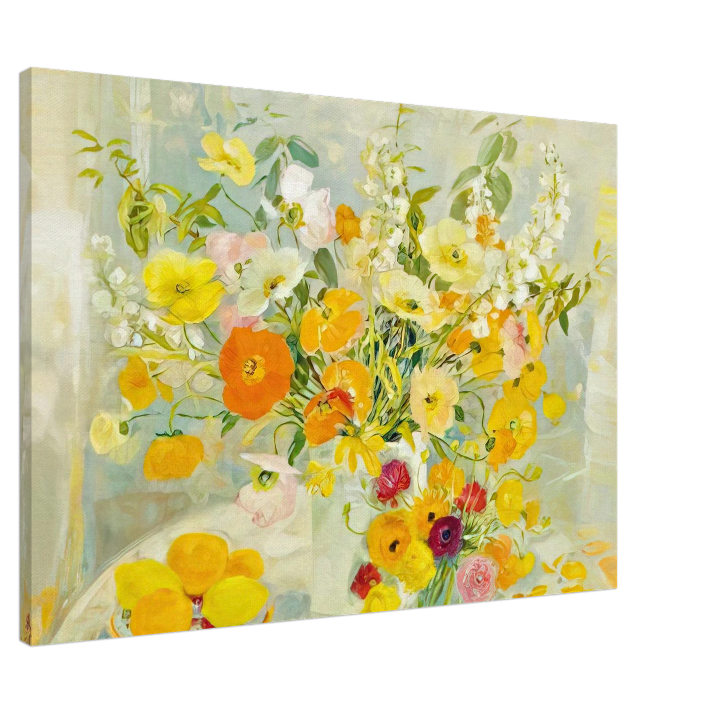 Le Pho - Flower Composition - Post-Impressionism Canvas - 20x30 cm / 8x12 inches-canvas