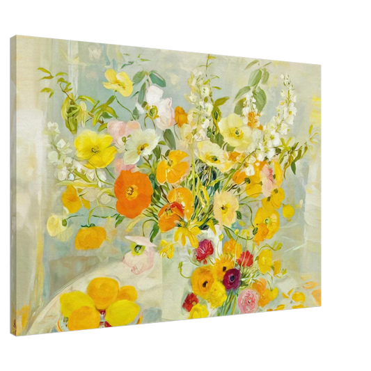 Le Pho - Flower Composition - Post-Impressionism Canvas - 20x30 cm / 8x12 inches-canvas